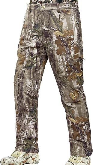 TimberGuard Cold-Weather Pants: Fleece Lined, Water Resistant Camo Hunting Gear