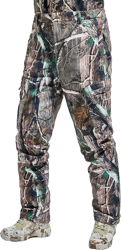 TimberGuard Cold-Weather Pants: Fleece Lined, Water Resistant Camo Hunting Gear
